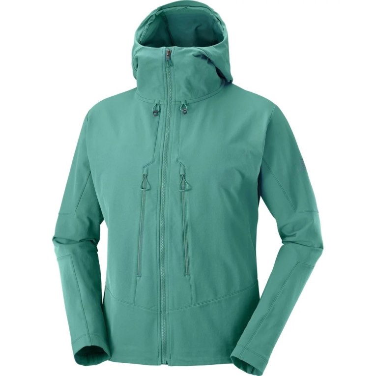 Turquoise Salomon Outpeak Softshell Full Zip Men's Jackets | PH 30965J